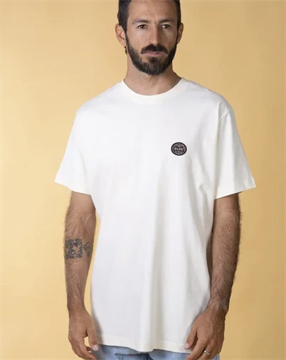 Elsk - Globe Brushed T-Shirt - Off White 